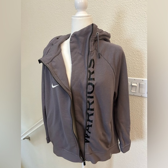 Nike Golden State Warriors Hoodie Sweatshirt Womens Medium Gray full zip - Picture 6 of 11